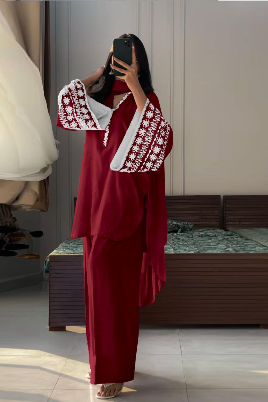 Đěsigner Party Wear Look top with farshi plazzo