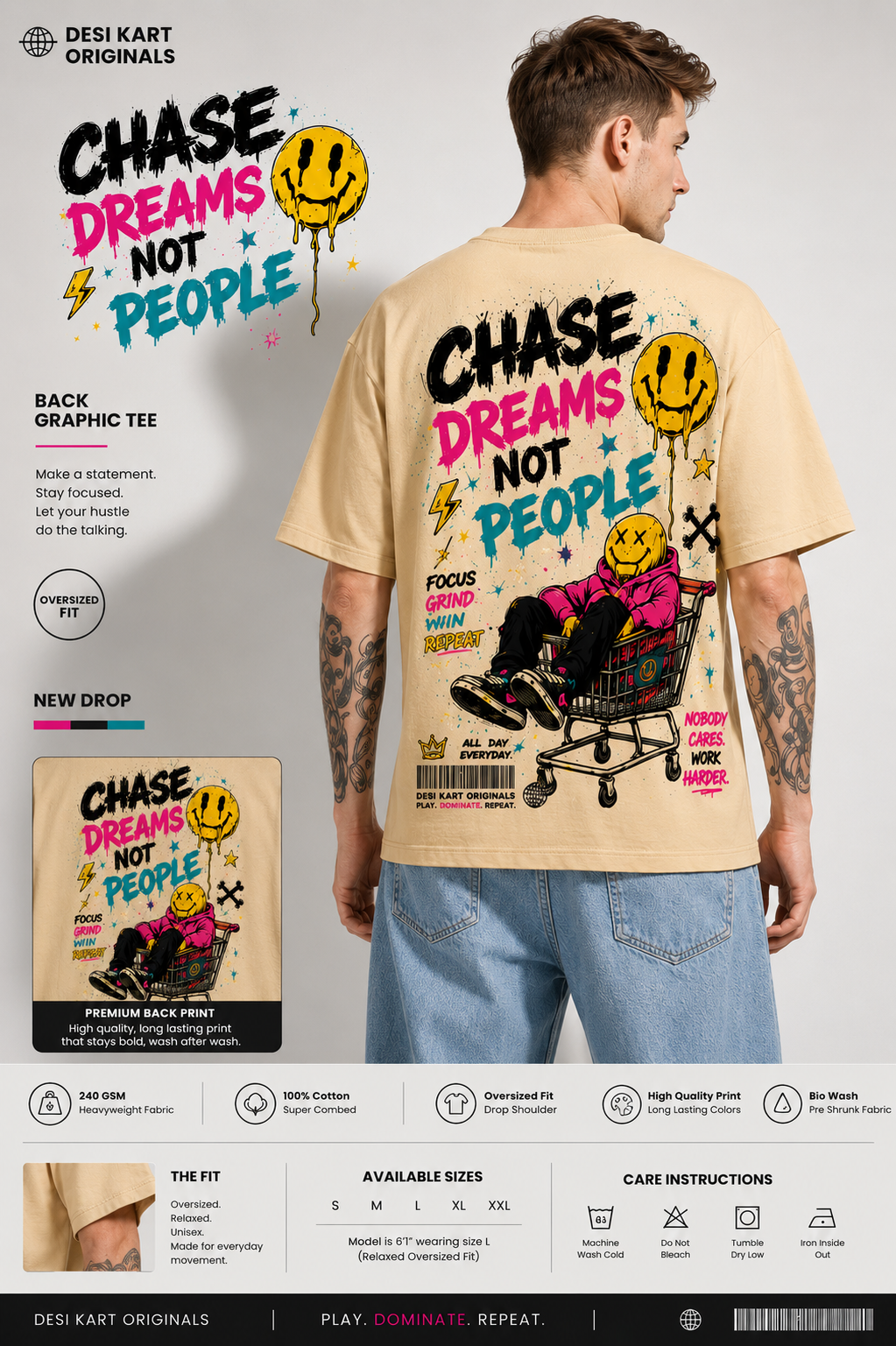 Chase Dream editon 1 Over Size T-Shirt.