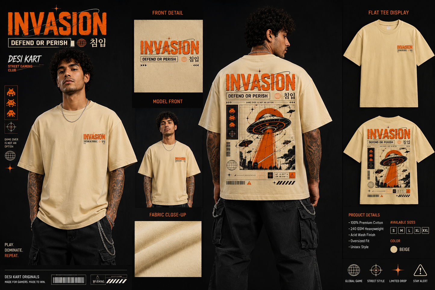 Desi kart UFO EDITION 1 Over Size T-Shirt