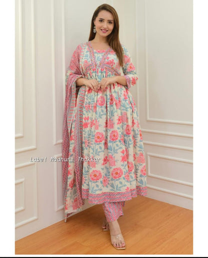 flair Kurti  +  Pant + Dupatta