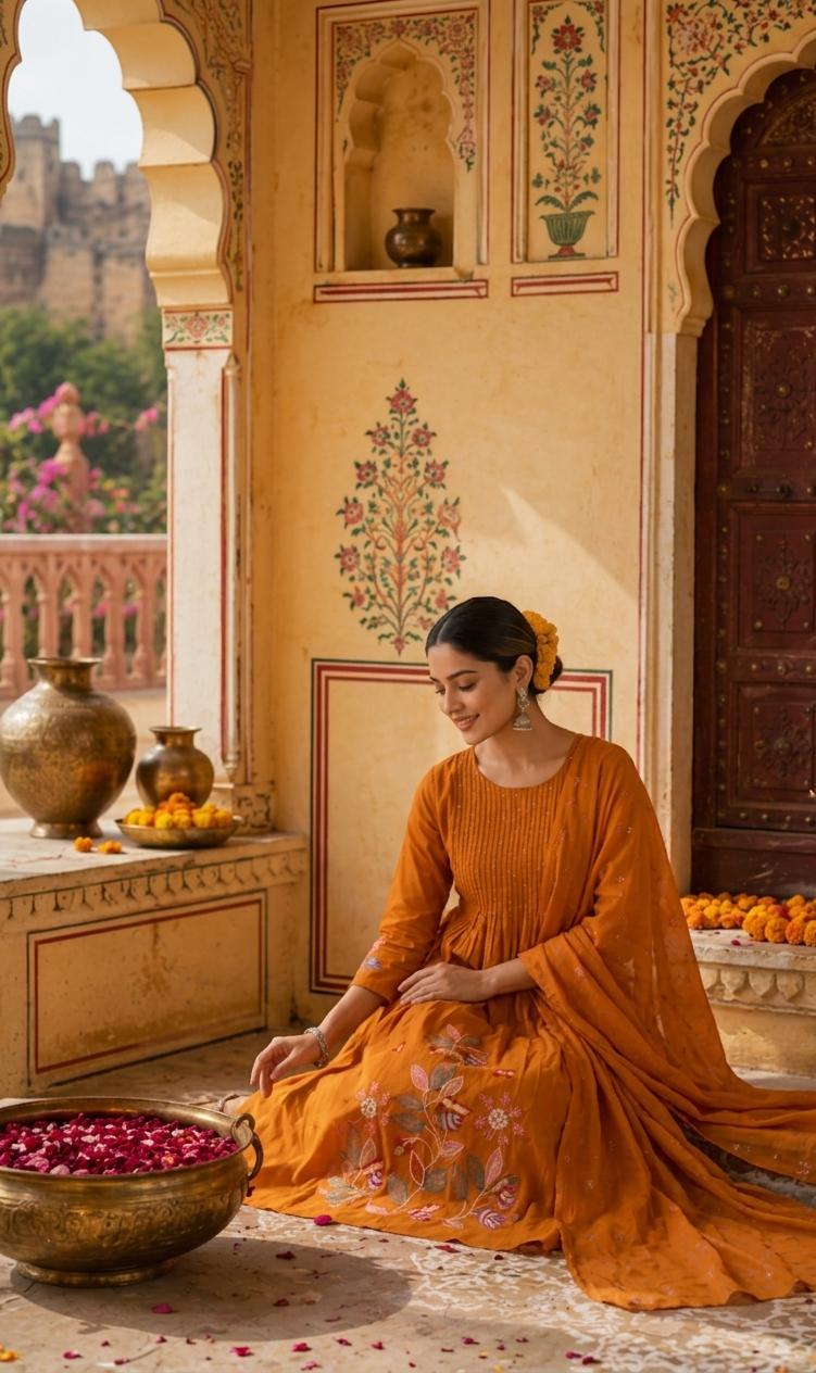 Beautiful Cotton Embroidered Suit Set – New Colour