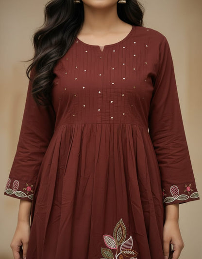 Beautiful Cotton Embroidered Suit Set – New Colour