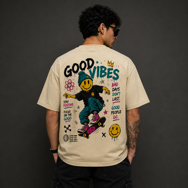 Good vibes Over Size T-Shirt