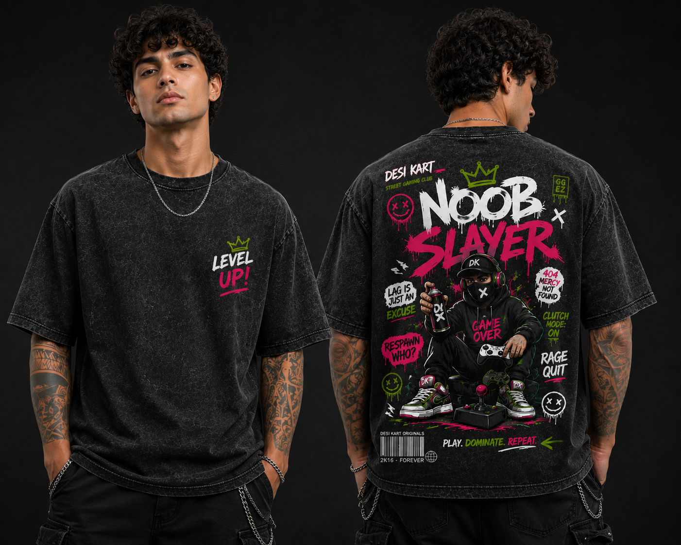 NOOB SLYER EDITION Optic Wash Over Size T-Shirt