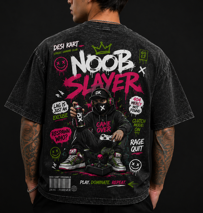 NOOB SLYER EDITION Optic Wash Over Size T-Shirt